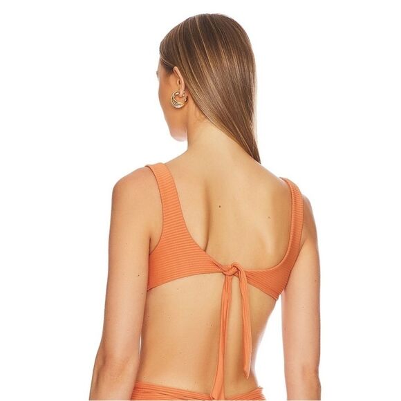 NWT L*Space Eco Chic Repreve® Nikita Bikini Top in Sienna Size Small - Picture 5 of 7